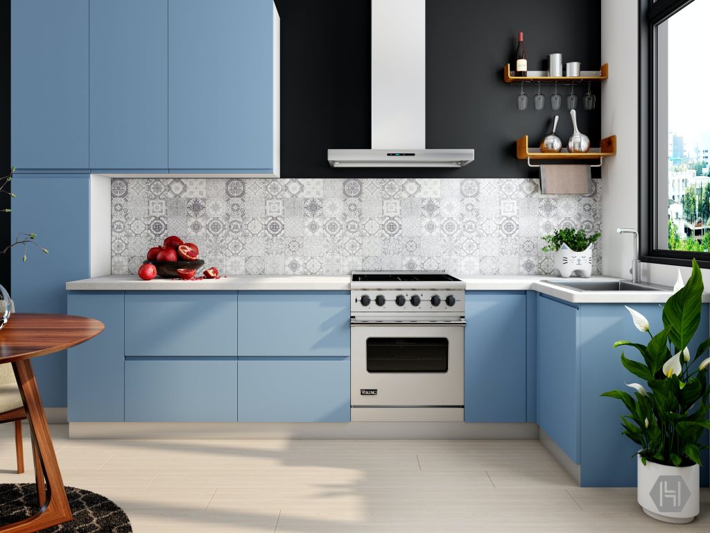 Menggunakan Wallpaper Untuk Membuat Desain Dapur Sederhana dan Murah