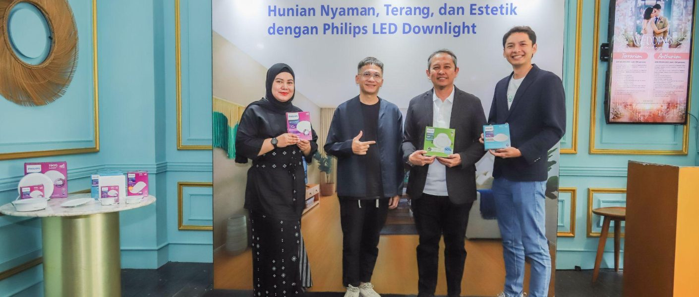Angga Hudaya, Lighting Specialist Signify Indonesia; Dedy Bagus Pramono, Market Leader Signify Indonesia; Riri Yakub, Founder Atelier Riri; Indah Suzanti, Product Marketing Consumer Signify Indonesia