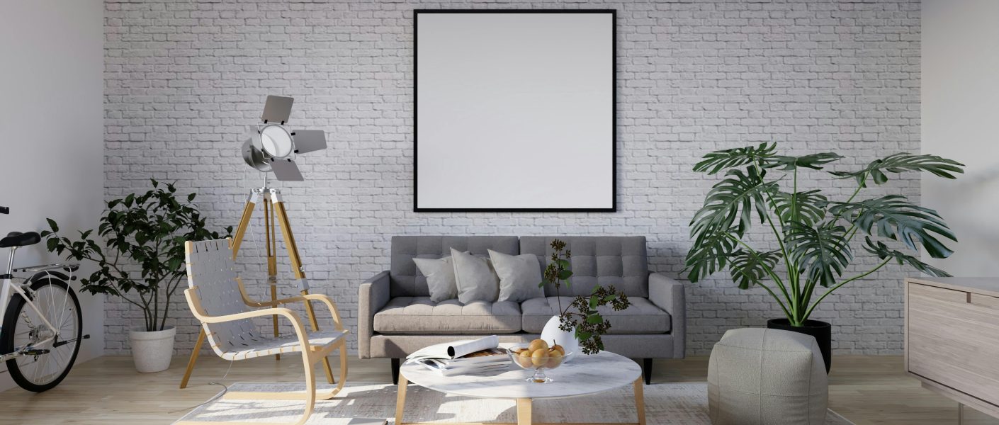 Dekorasi Dinding RuangTamu dengan Lukisan Besar