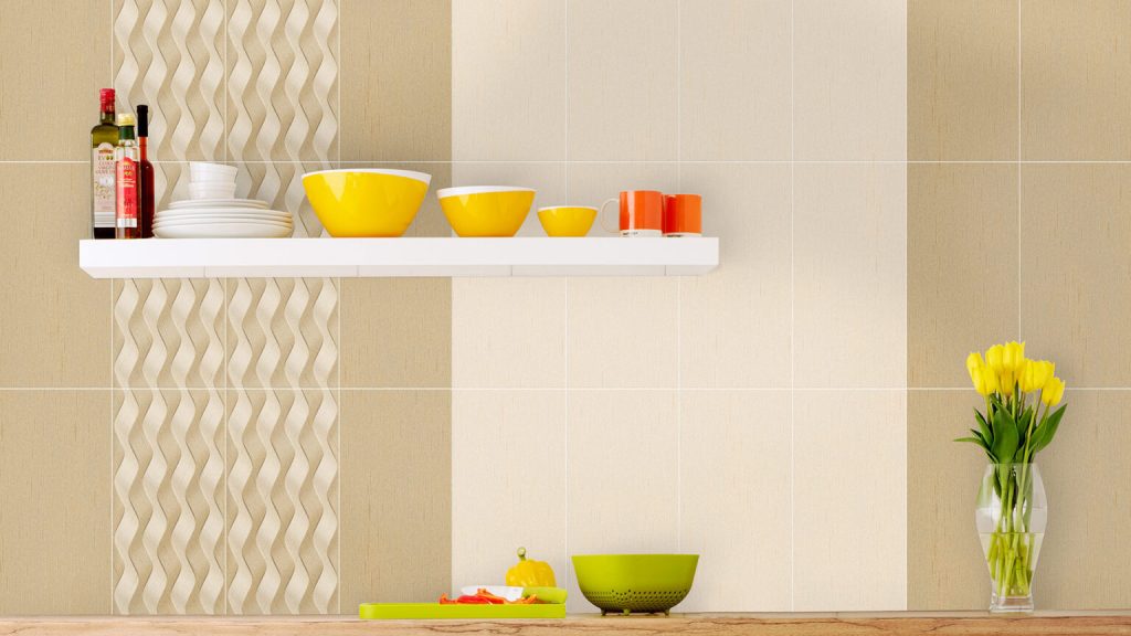 Dinding dNeutra Cream, Brown & Braid (Roman Wall Tiles)