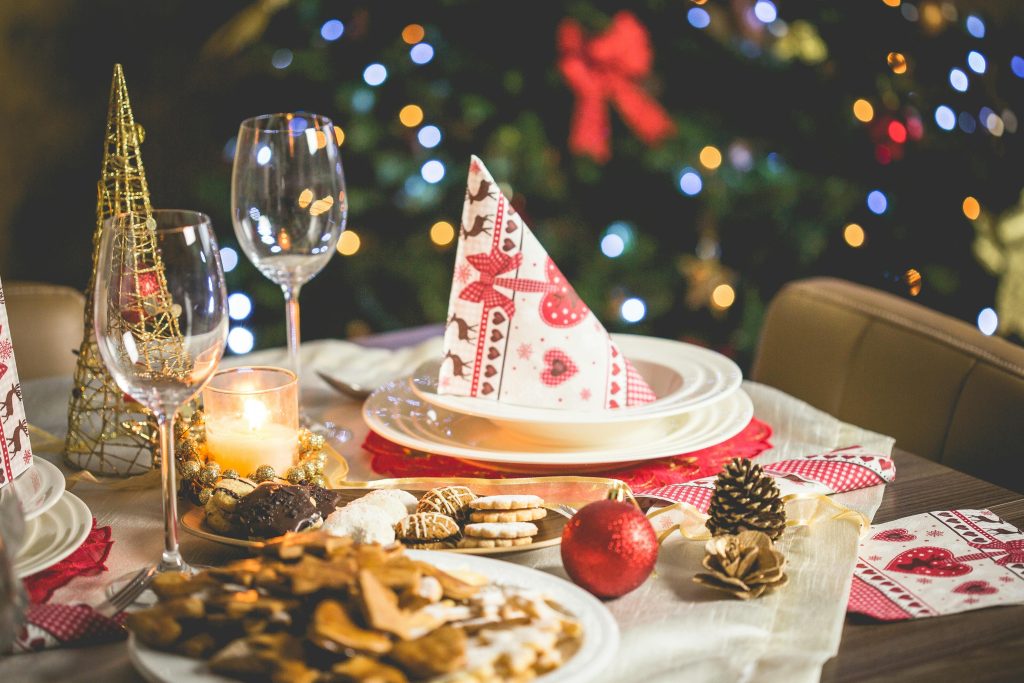 Dekorasi Natal di Ruang Makan