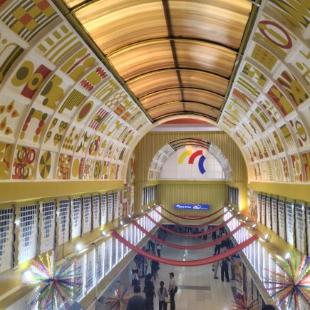 Mural True Joy di Stasiun MRT Blok M