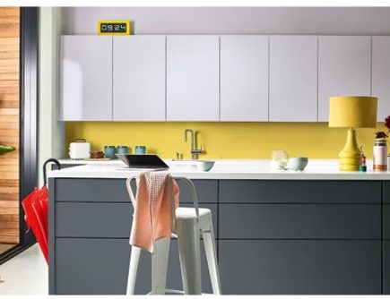 Pengaplikasian Kombinasi Warna Kuning dan Putih