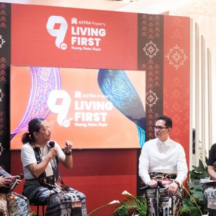Rizki, Yori, Demmy di Sesi Press Conference Astra Property Living First 2025 Ruang Rasa, Foto: Dok Astra Property