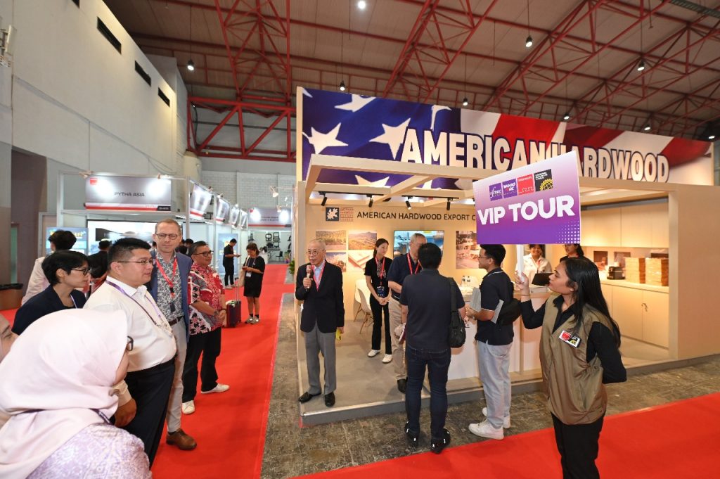 American Hardwood Export Council Booth at Interzum Jakarta 