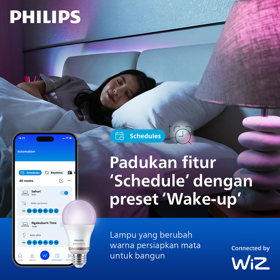 Tips Bangun Sahur Ontime Pakai Lampu Philips Smart LED